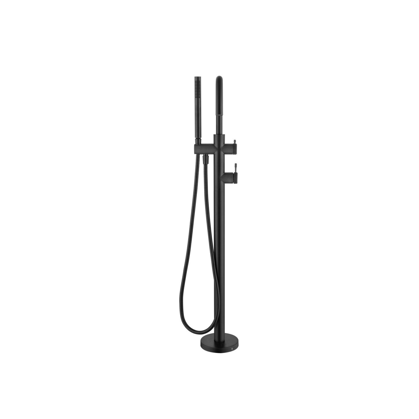Mica Fluted Freestanding Bath Mixer with Hand Shower gallery detail image