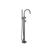 Mica Fluted Freestanding Bath Mixer with Hand Shower gallery detail image