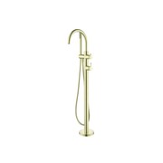 Mica Fluted Freestanding Bath Mixer with Hand Shower gallery detail image
