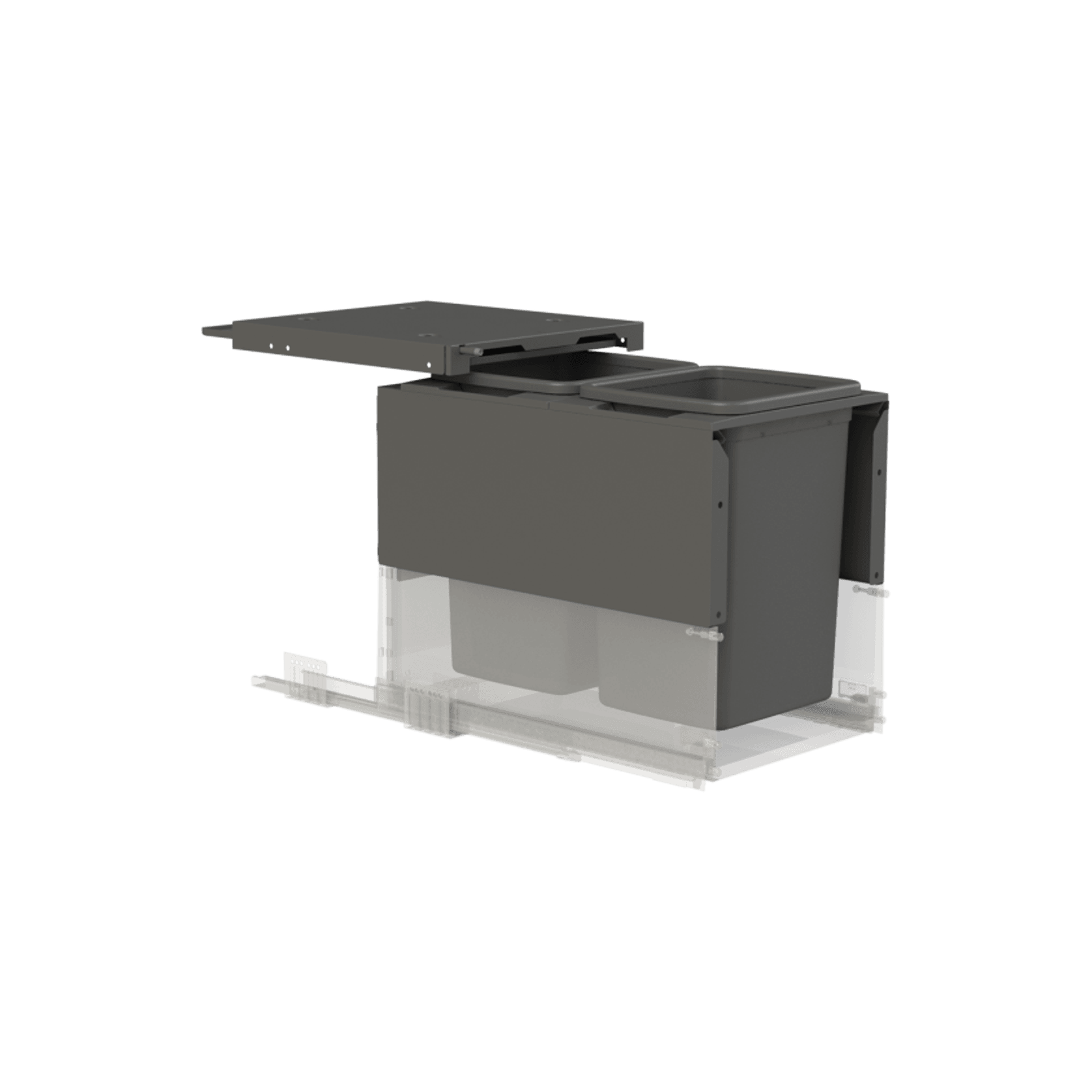 Concelo entro 2x20L for Blum MERIVOBOX 400mm Orion Grey gallery detail image