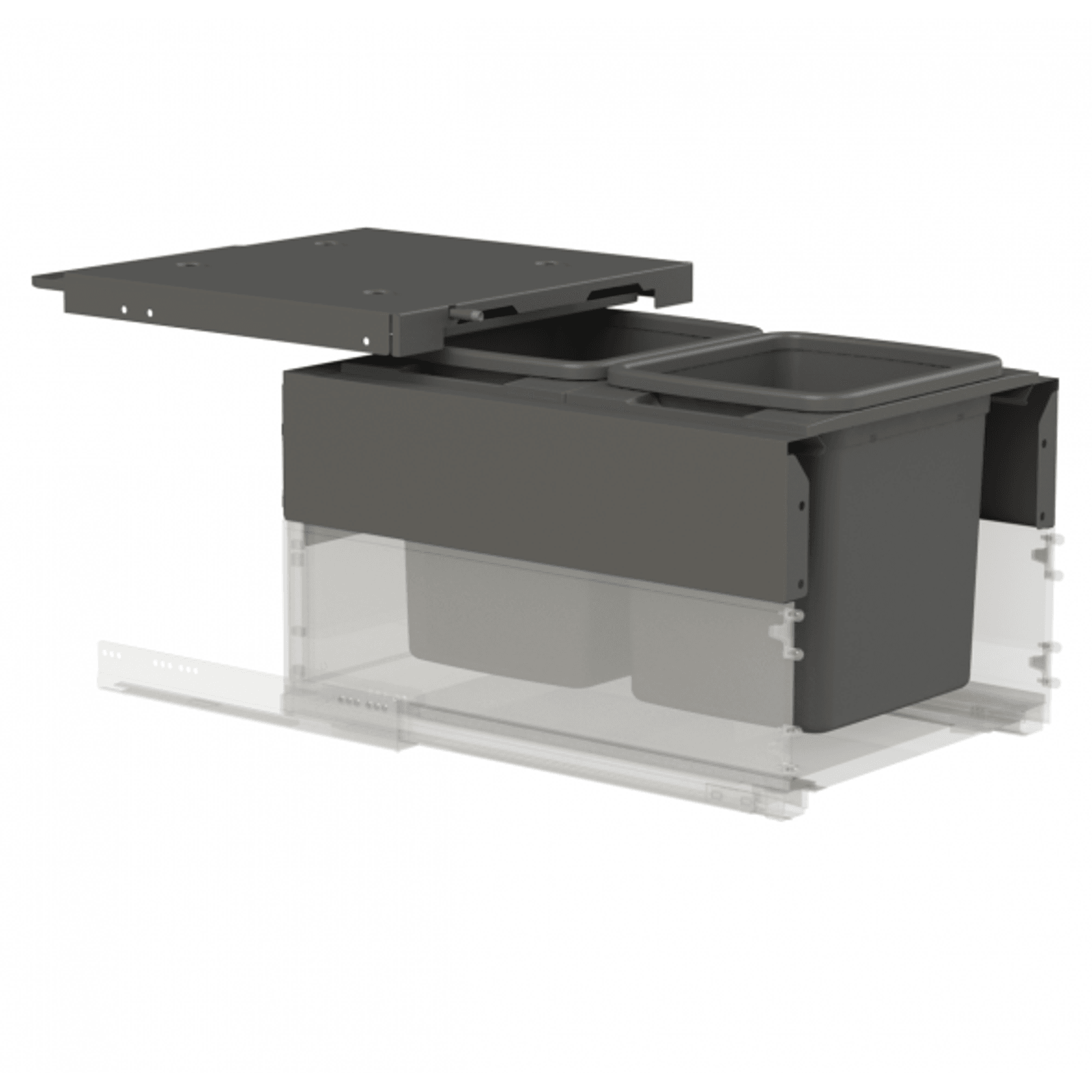 Concelo entro 2x15L for Blum LEGRABOX 450mm Orion Grey gallery detail image