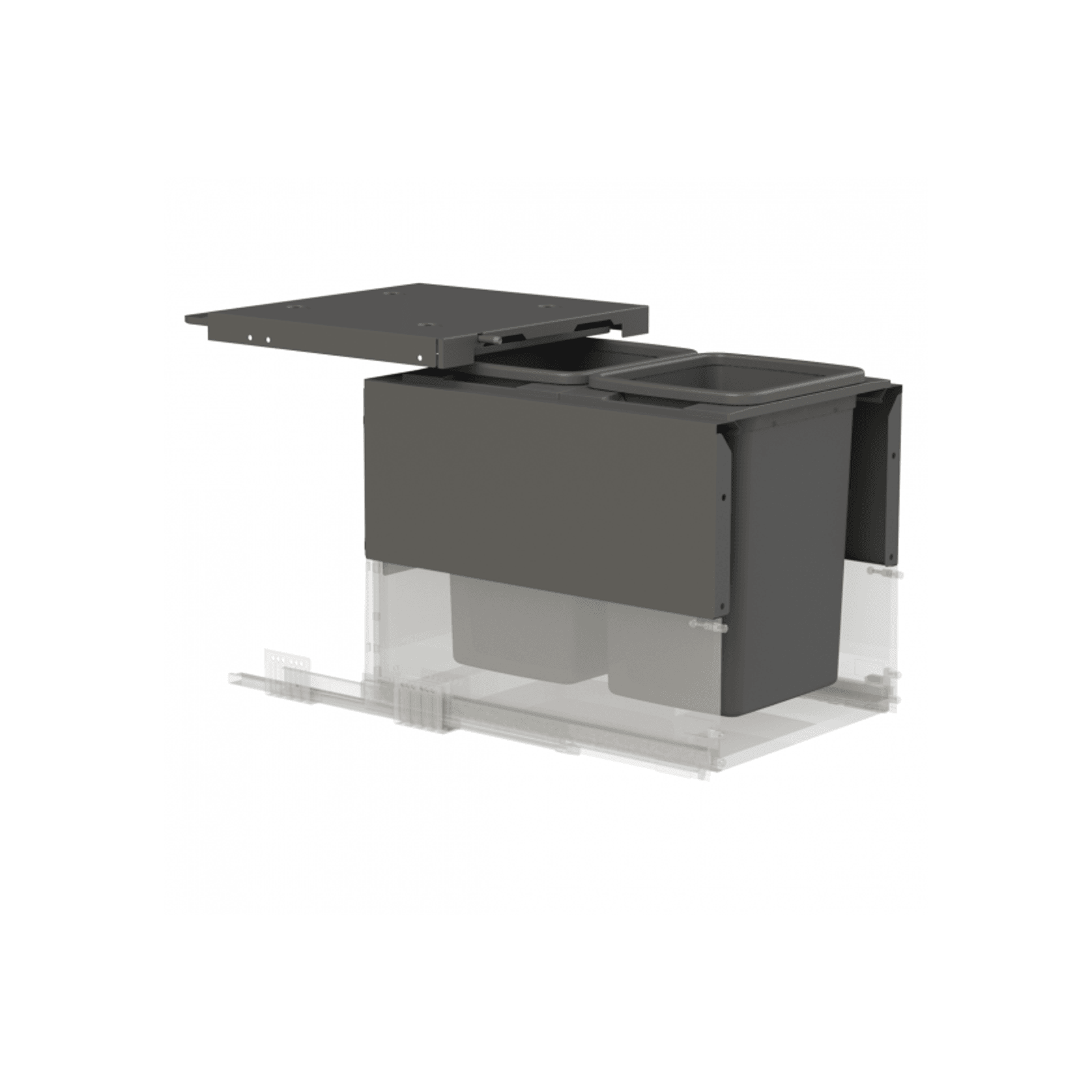 Concelo entro 2x20L for Blum MERIVOBOX 450mm Orion Grey gallery detail image