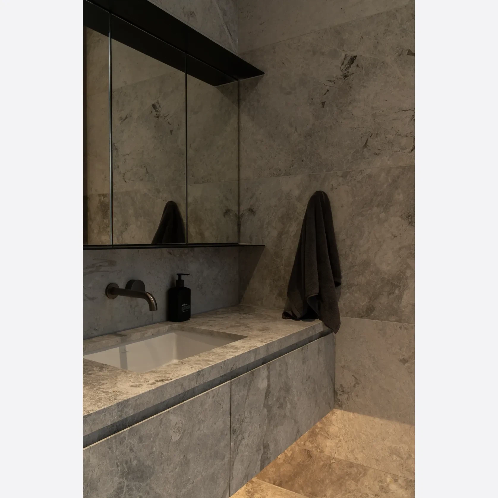 Tundra Grey Honed Limestone Tiles gallery detail image