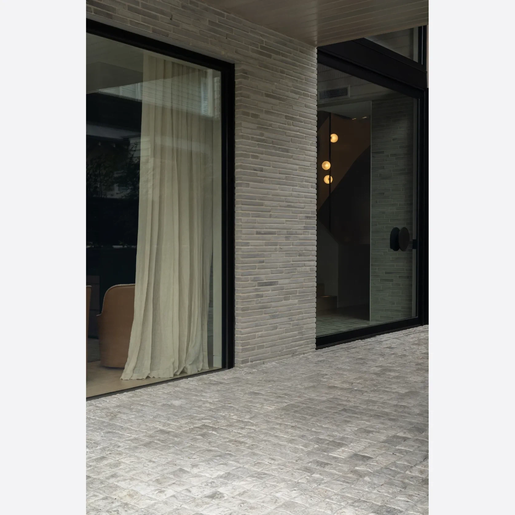Tundra Grey Split Limestone Cobblestones gallery detail image