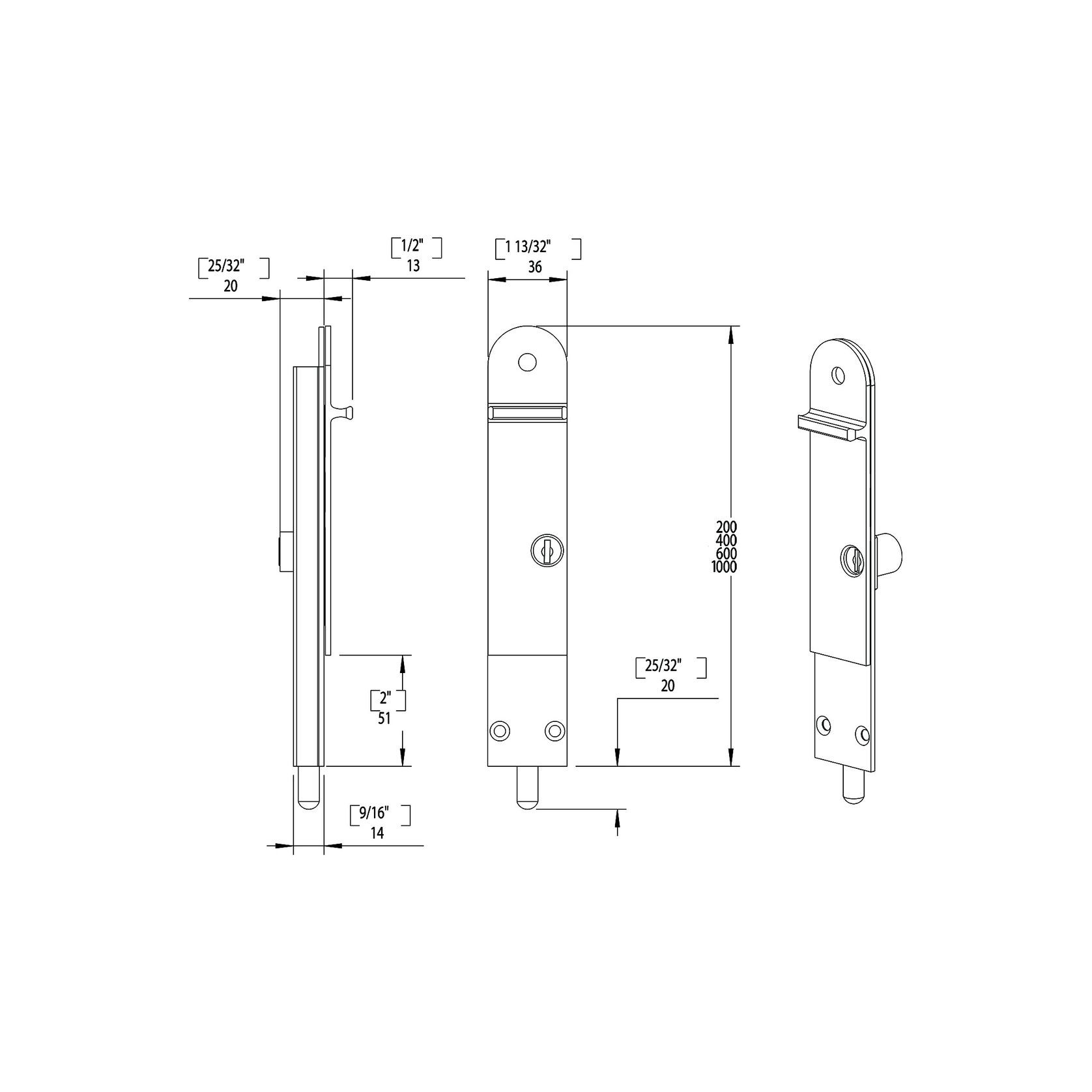 Centor Dropbolts For Bifold and Sliding Doors gallery detail image