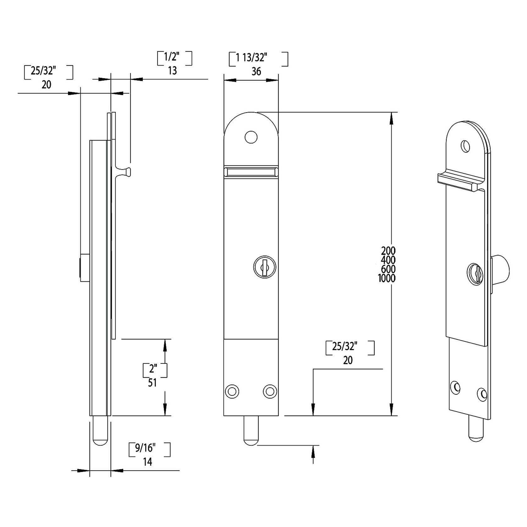 Centor Dropbolts For Bifold and Sliding Doors gallery detail image