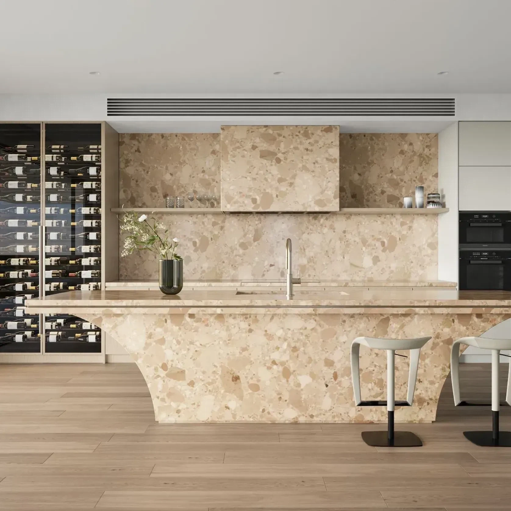 Ceppo Alba Limestone Benchtop gallery detail image