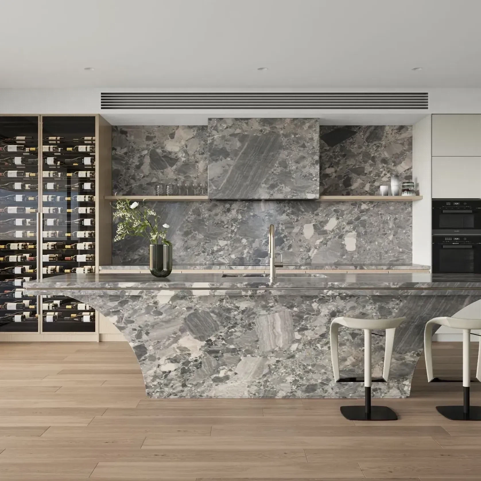 Ceppo Grey Limestone Benchtop gallery detail image