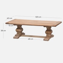 Classic Pedestal Coffee Table gallery detail image
