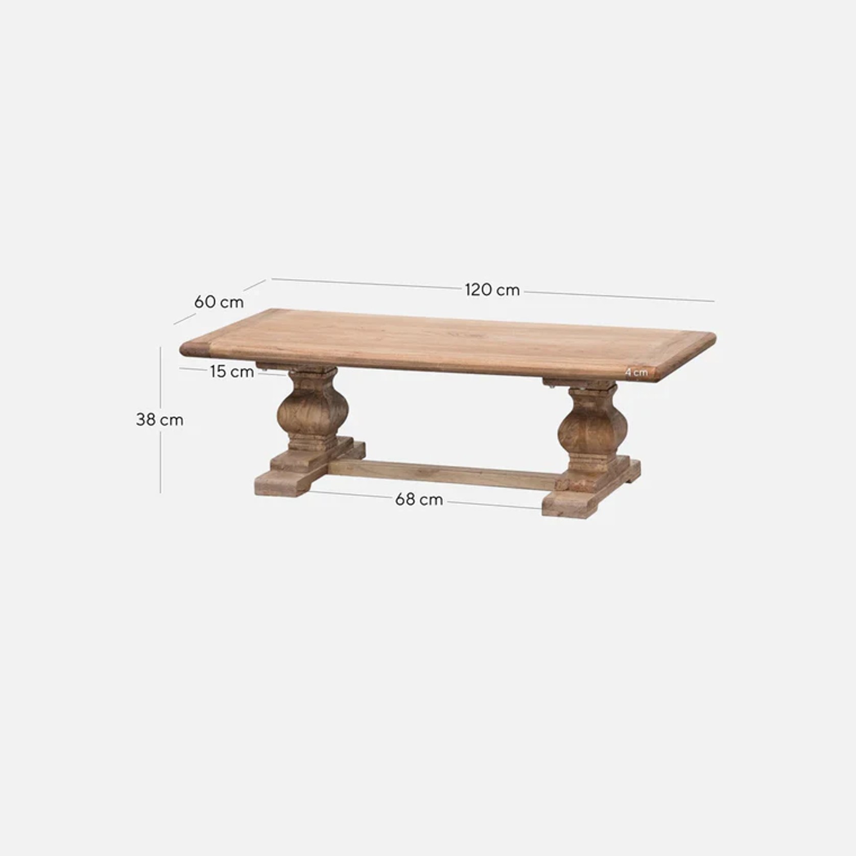 Classic Pedestal Coffee Table gallery detail image