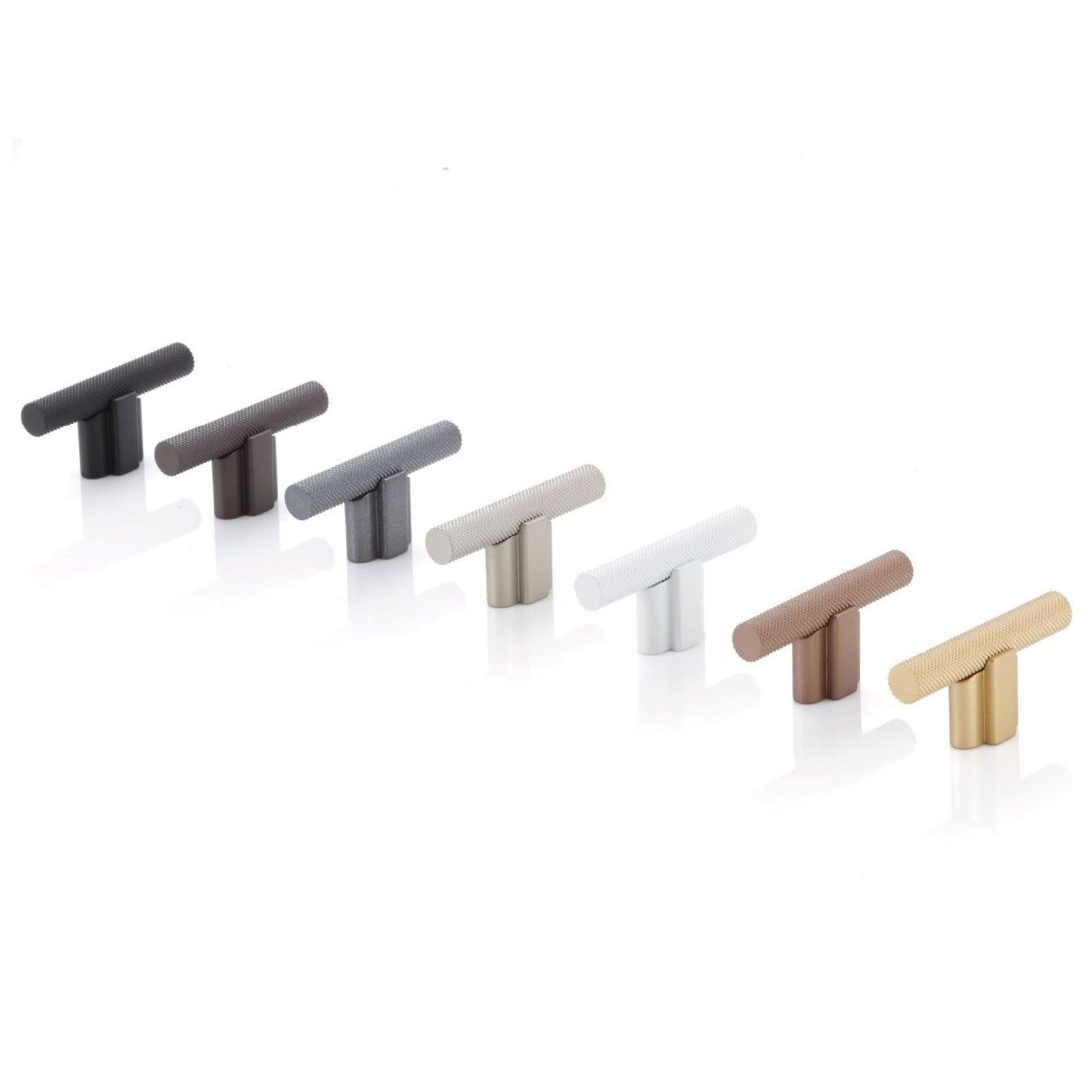 Arezzo Knurled Bar Handle - Double Fixing Post Only gallery detail image