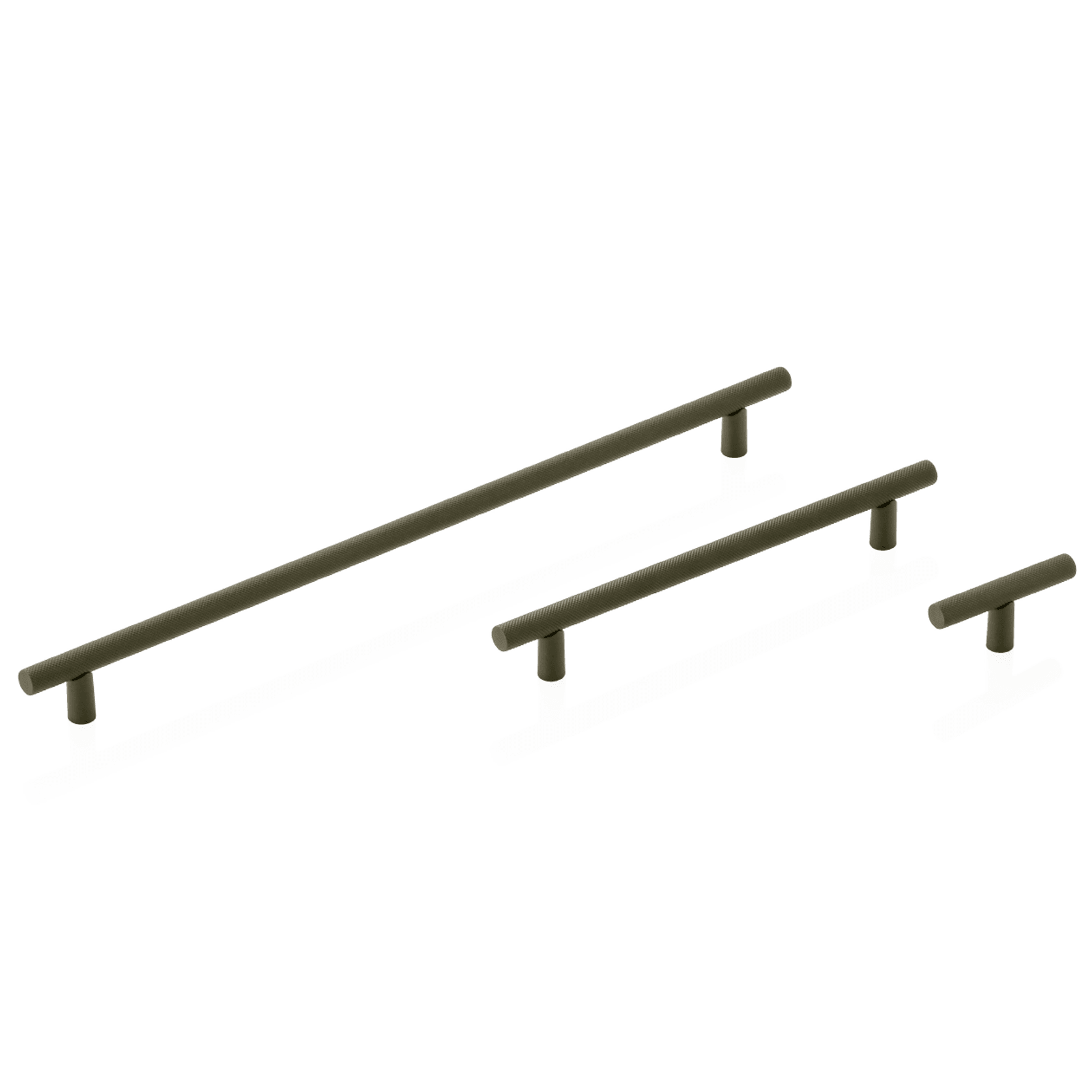 Arezzo Knurled Bar Handle - Round Fixing Post gallery detail image