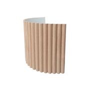 WOODFLEX® FLOW Flexible Wooden Wall Panel - Oak Veneer - 2700mm x 600mm - Half Round 37.5mm gallery detail image