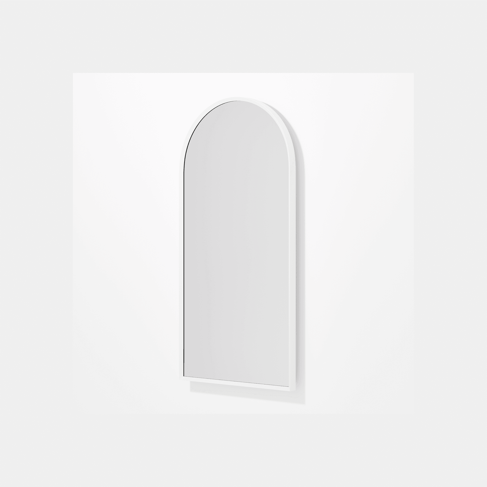 Code Aspect Arch Mirror | White gallery detail image