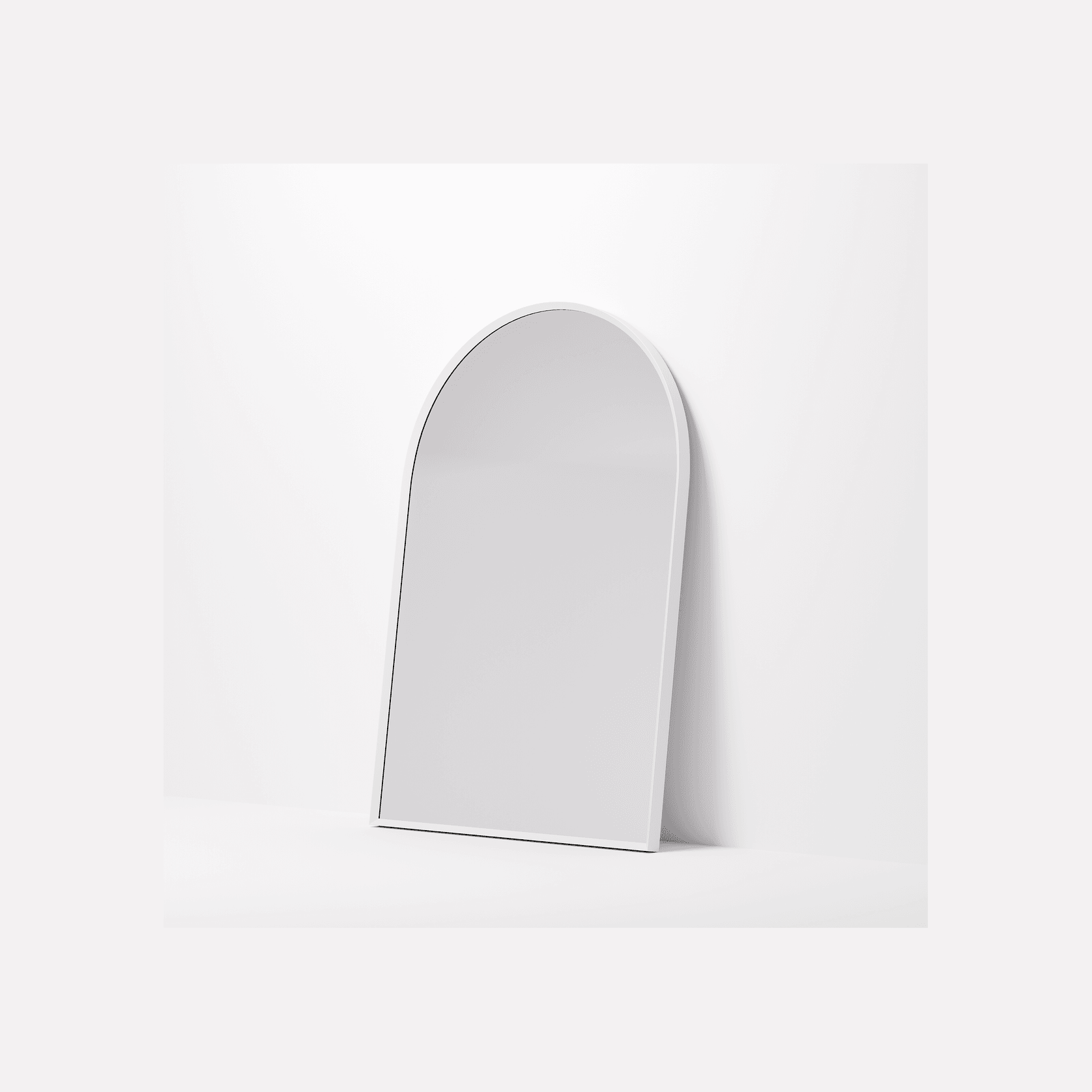 Code Aspect Arch Mirror | White gallery detail image