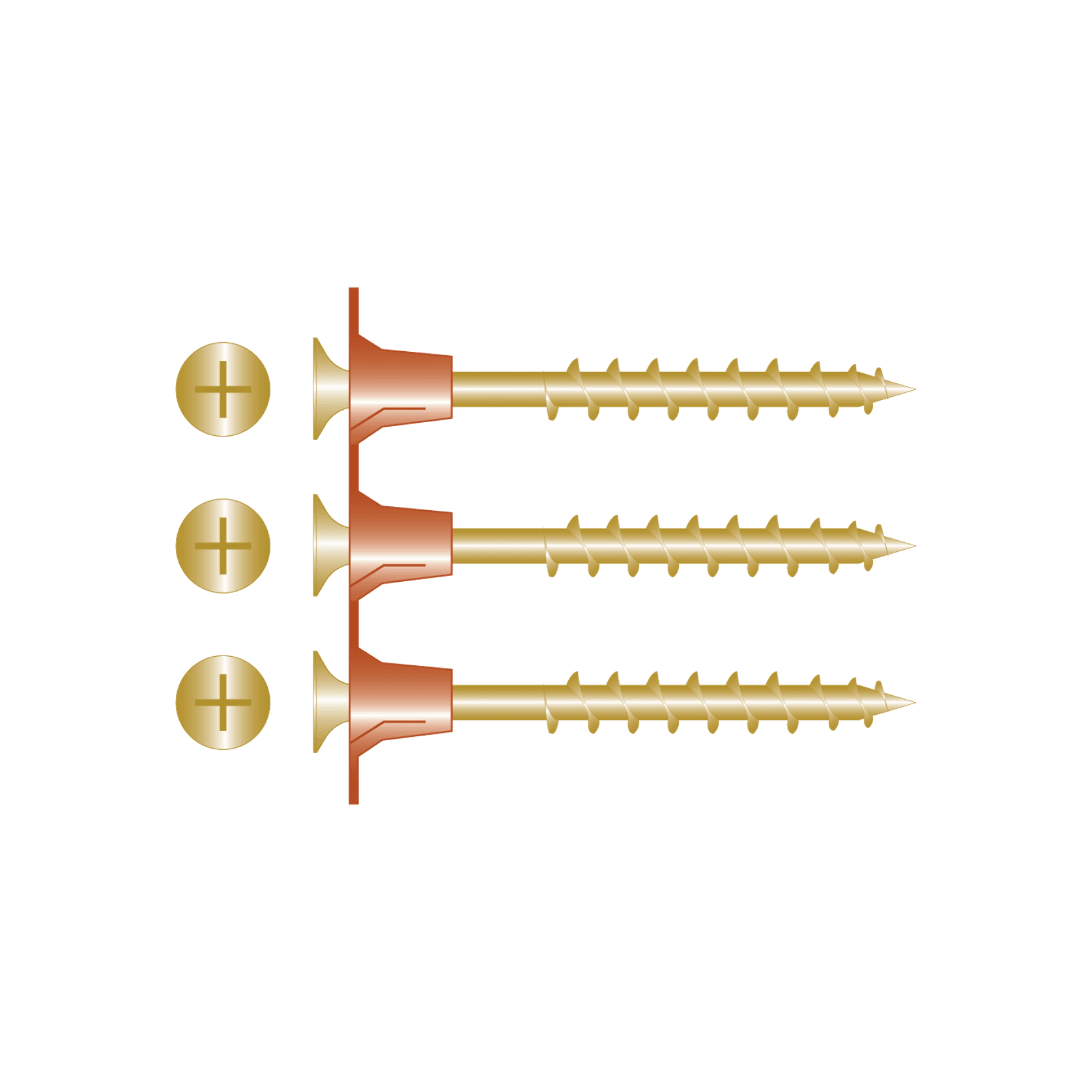 Collated Plasterboard Screws - Yellow Zinc gallery detail image