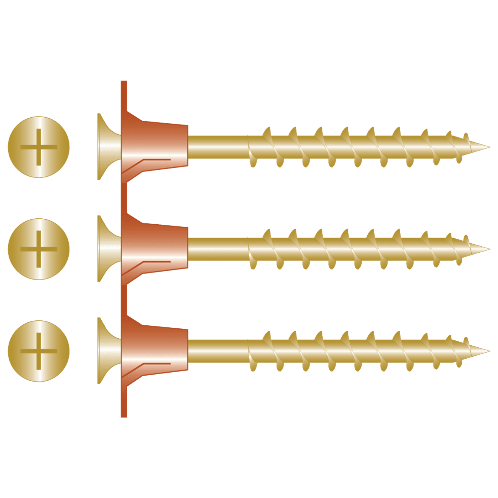 Collated Plasterboard Screws - Yellow Zinc gallery detail image