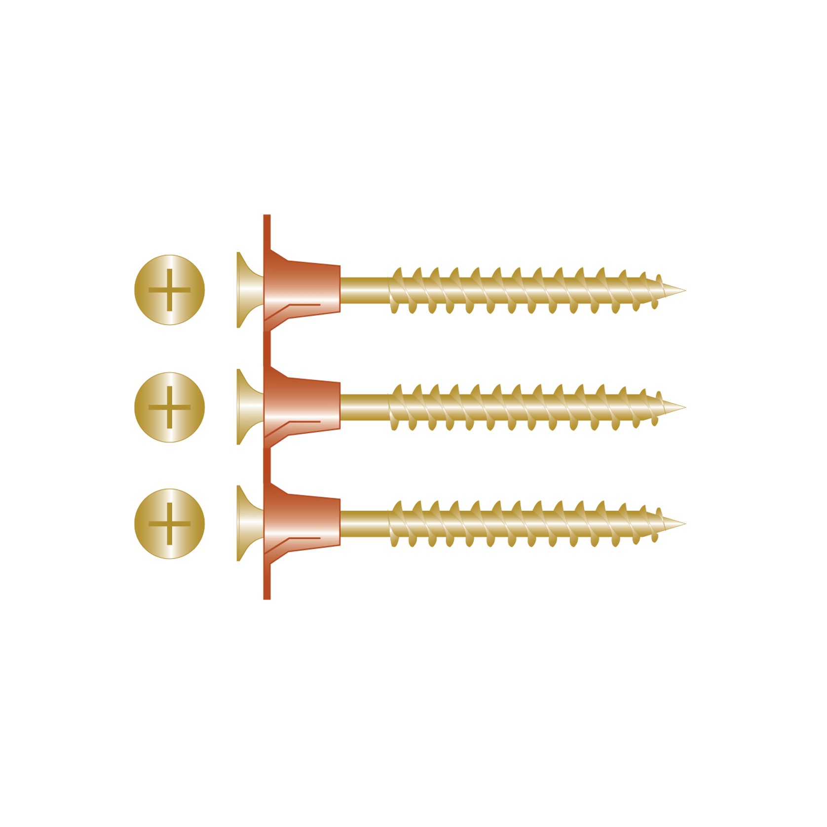 Collated Plasterboard Screws - Yellow Zinc gallery detail image