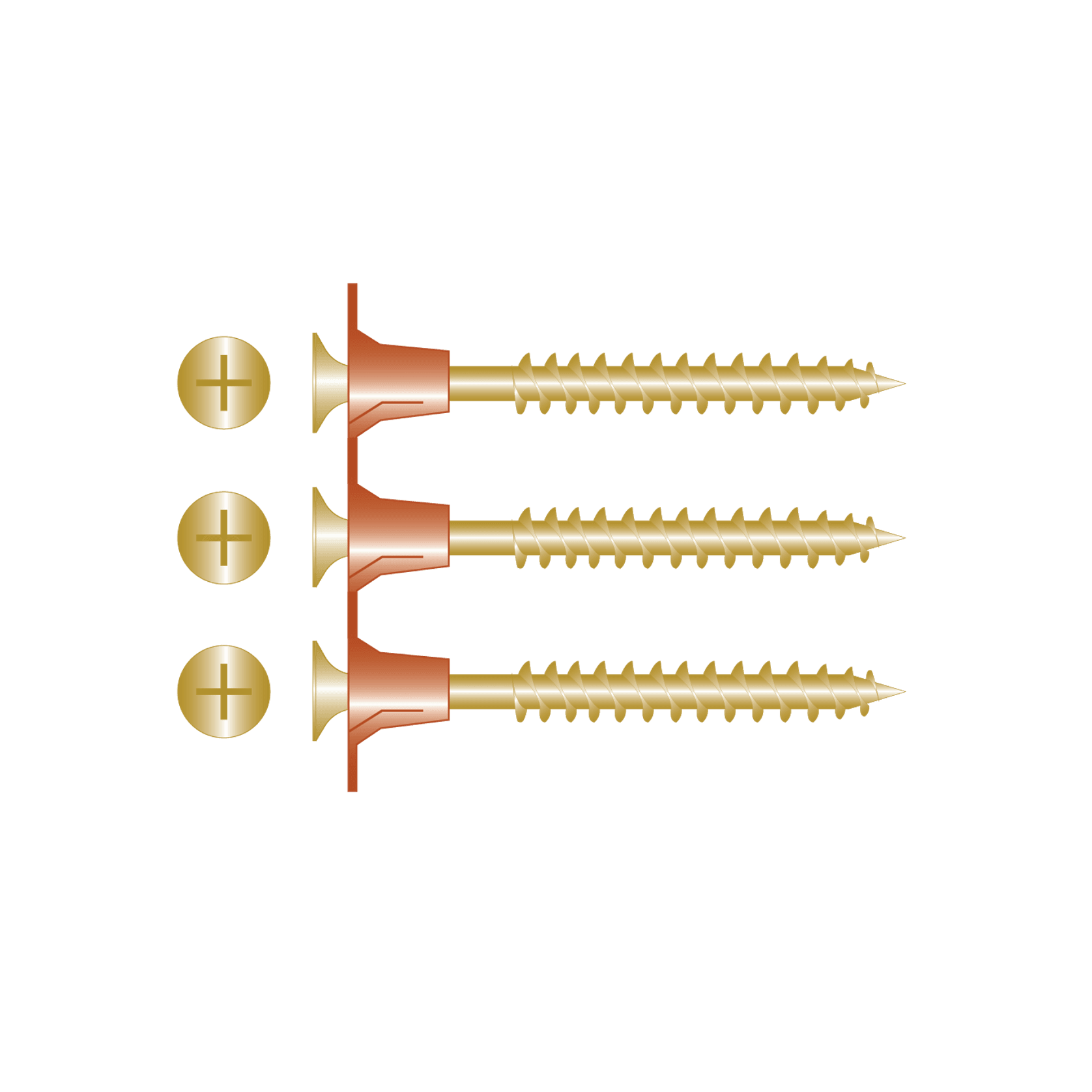 Collated Plasterboard Screws - Yellow Zinc gallery detail image