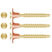 Collated Plasterboard Screws - Yellow Zinc gallery detail image