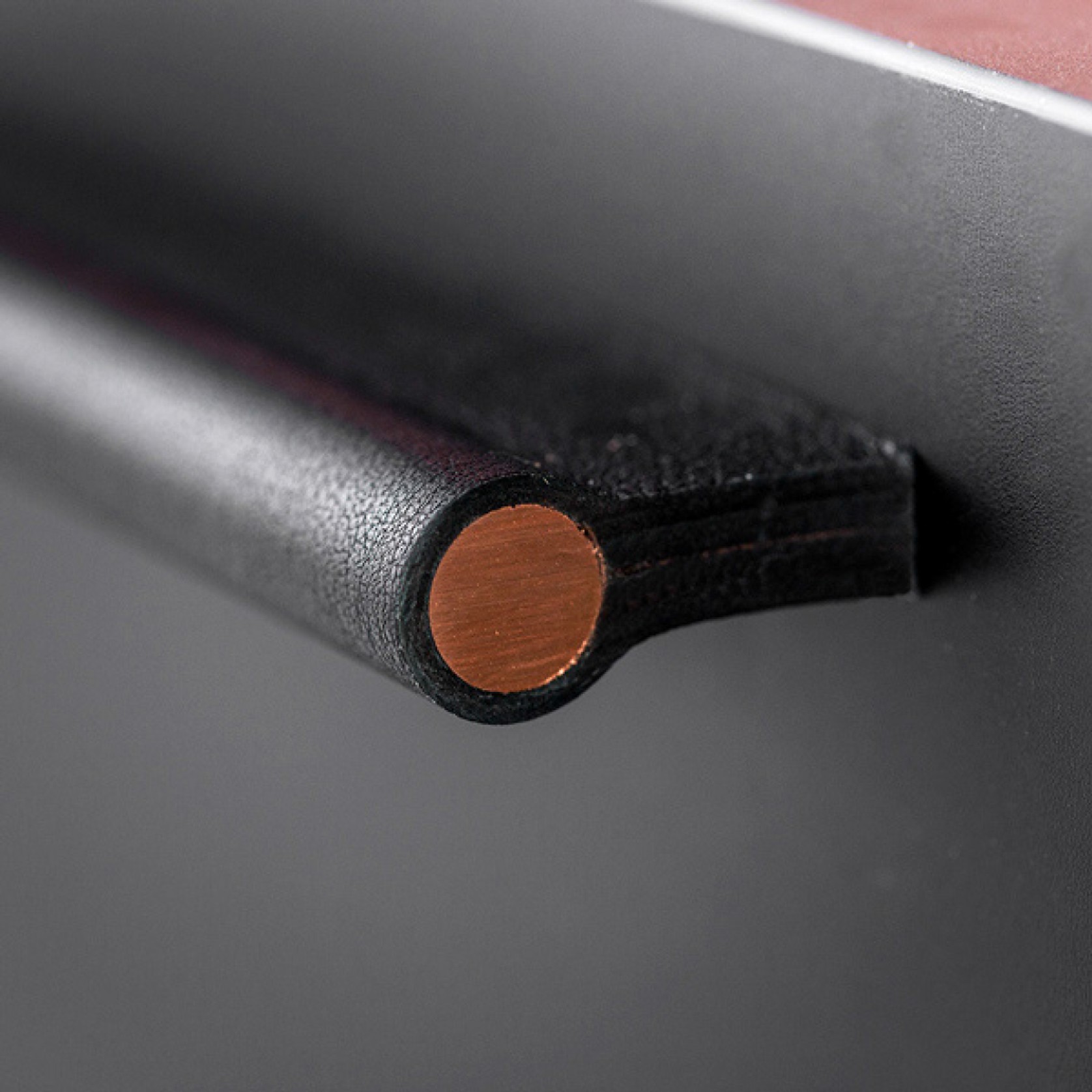 Premium Como Leather Pull - Black gallery detail image