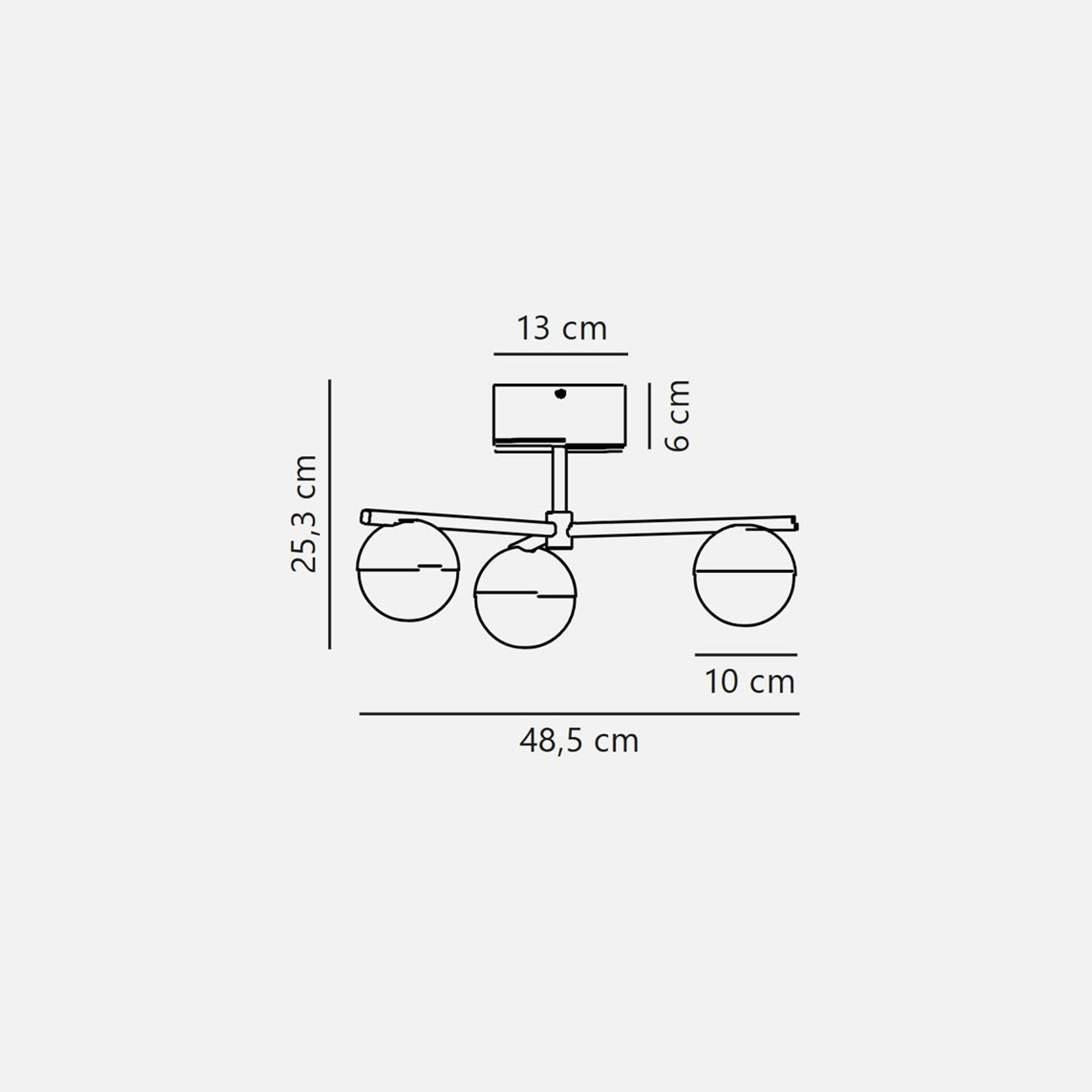 Contina Ceiling 3-Light gallery detail image