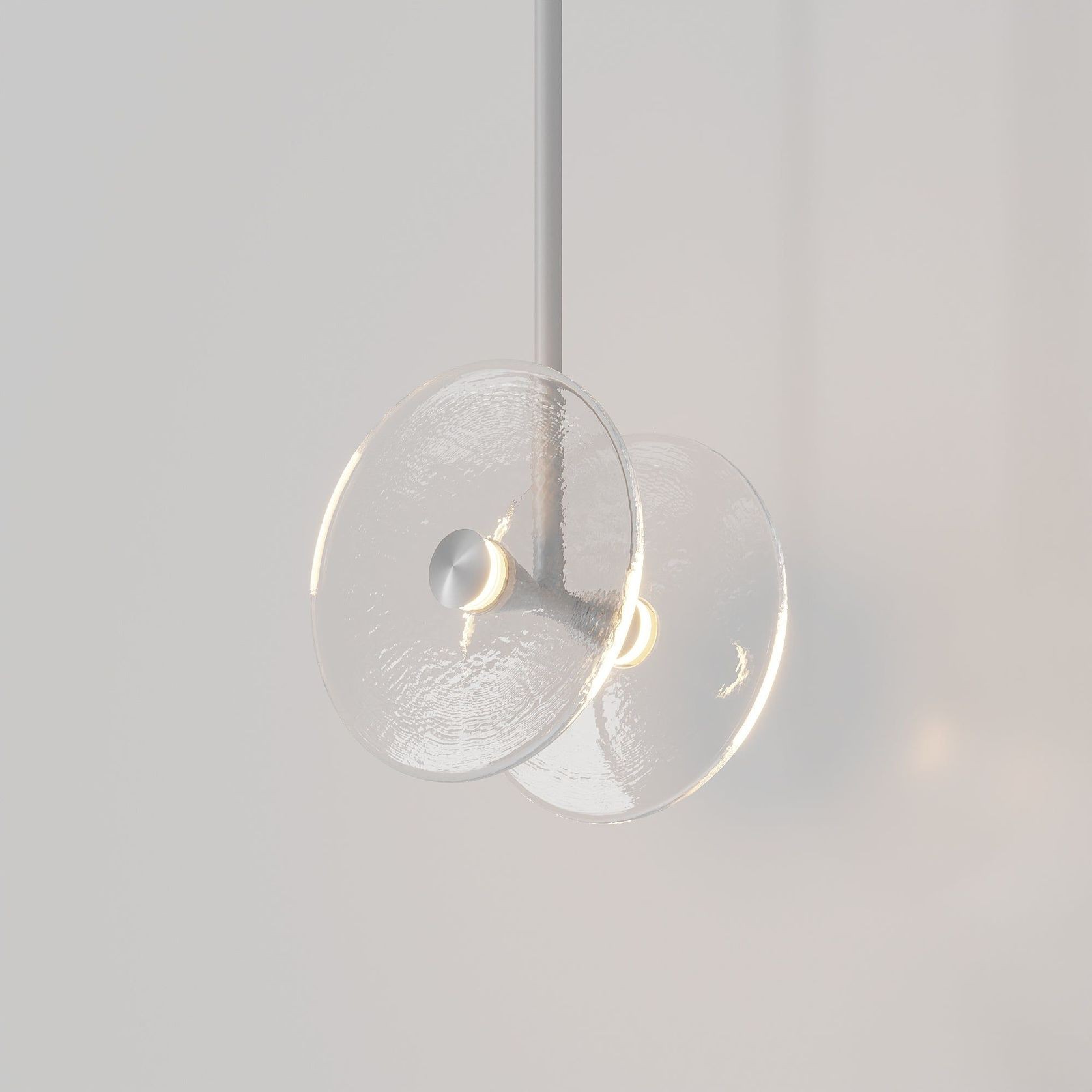 Coral Duo Rod Pendant - Clear gallery detail image