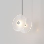 Coral Duo Rod Pendant - Frosted gallery detail image