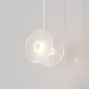Coral Duo Rod Pendant - Frosted gallery detail image