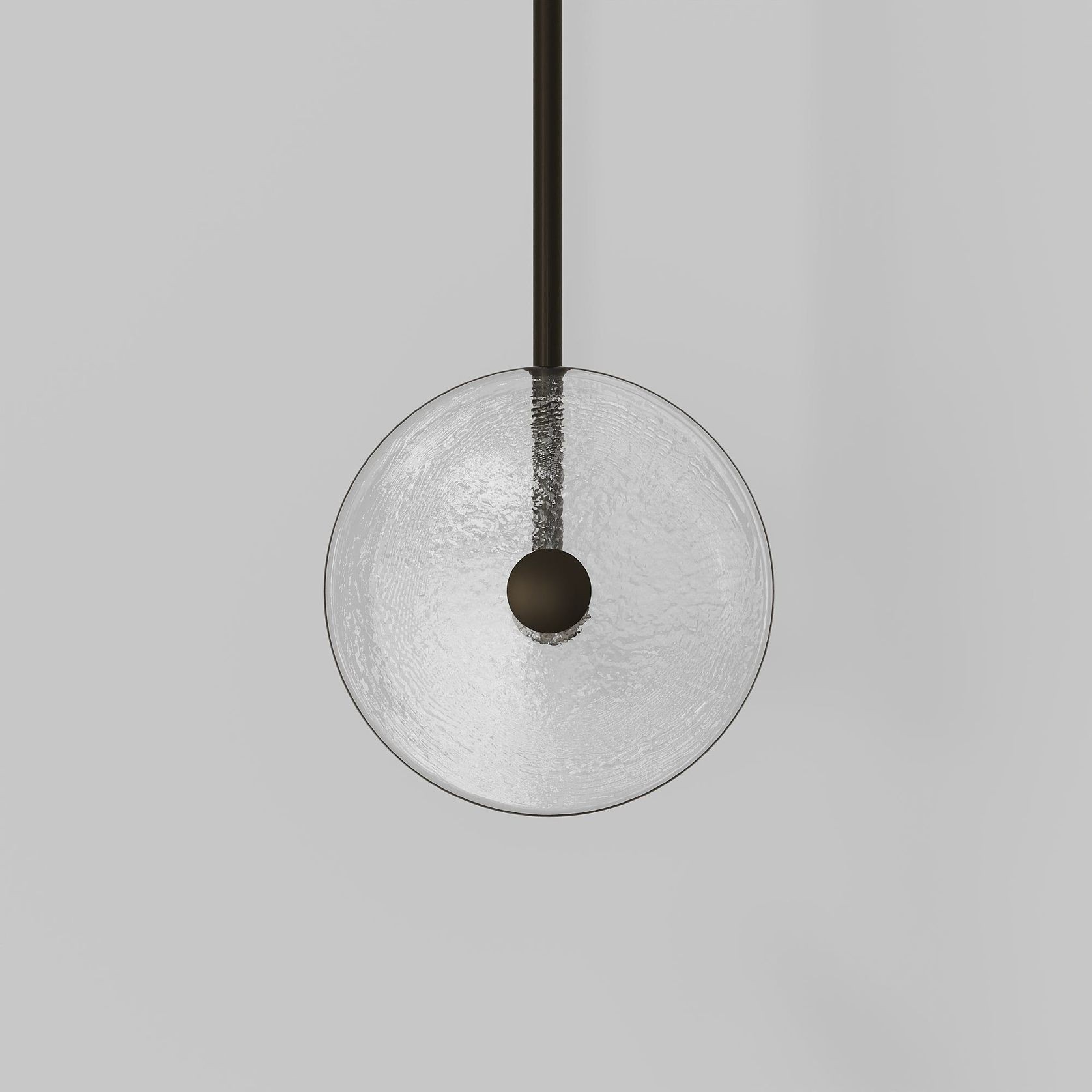 Coral Duo Rod Pendant - Clear gallery detail image