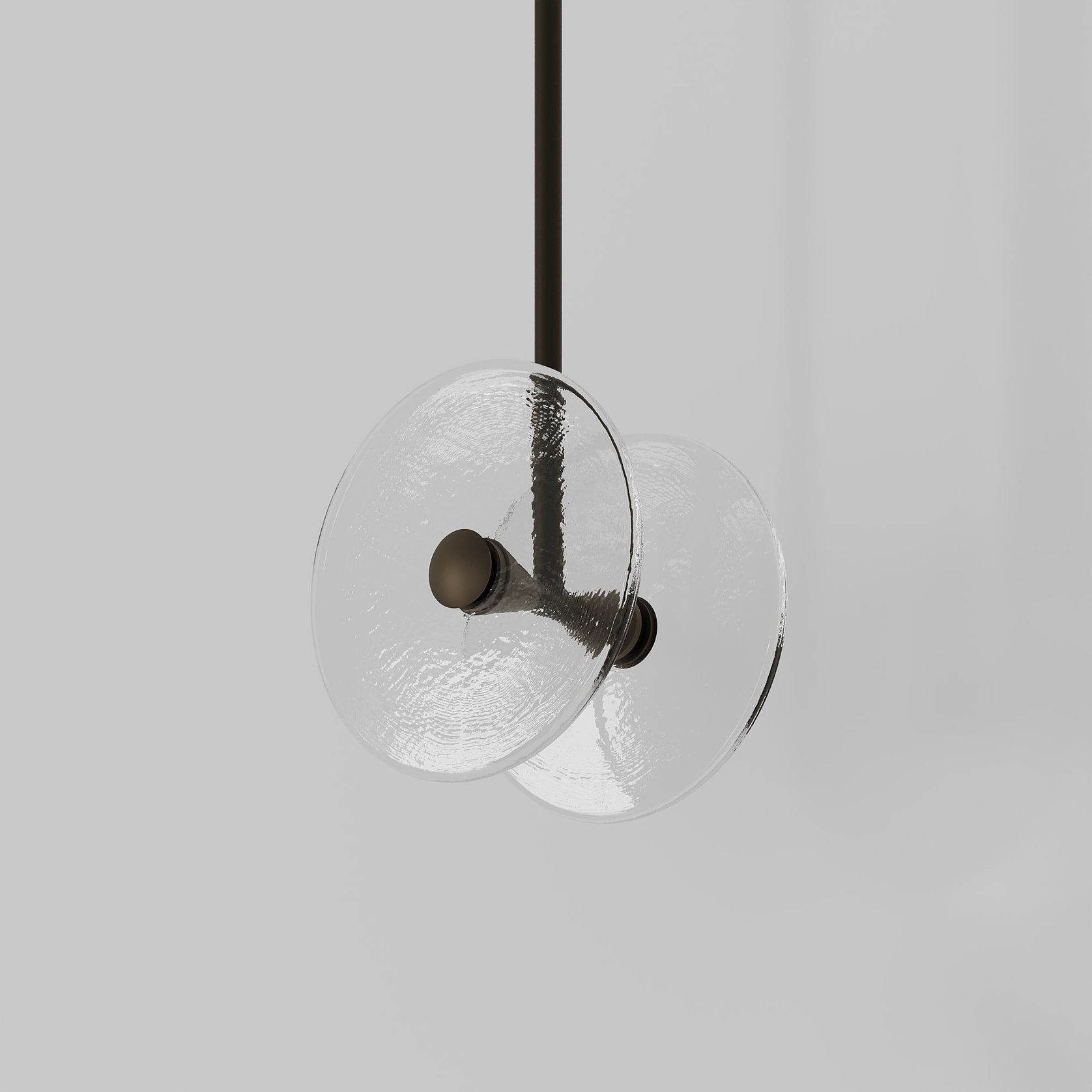 Coral Duo Rod Pendant - Clear gallery detail image