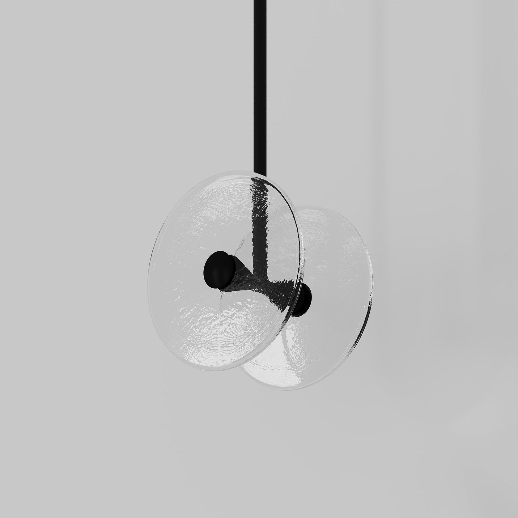 Coral Duo Rod Pendant - Clear gallery detail image
