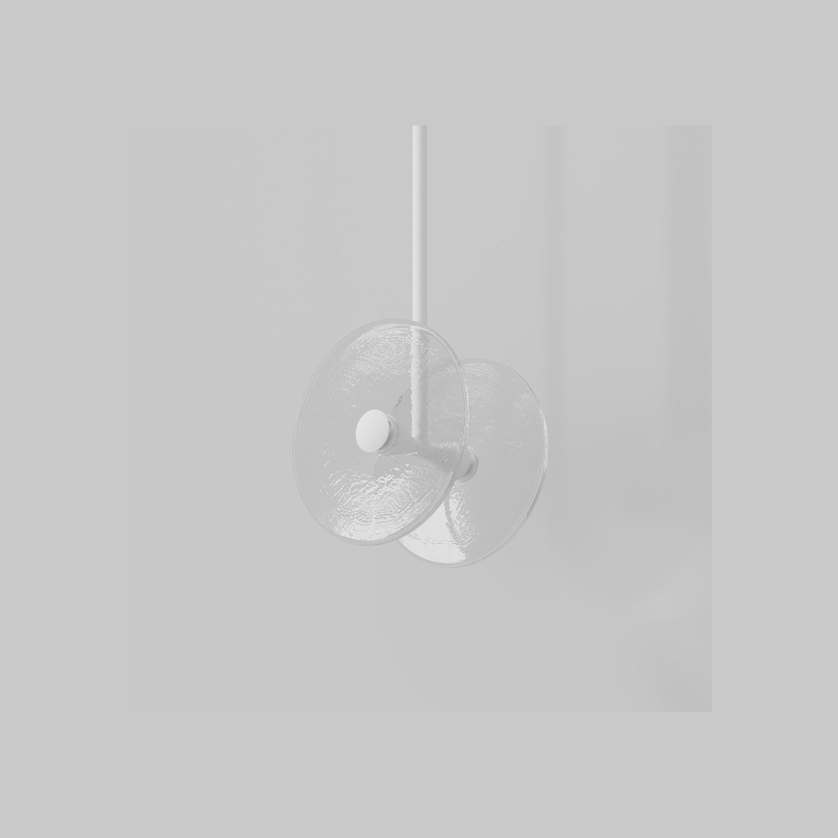 Coral Duo Rod Pendant - Clear gallery detail image