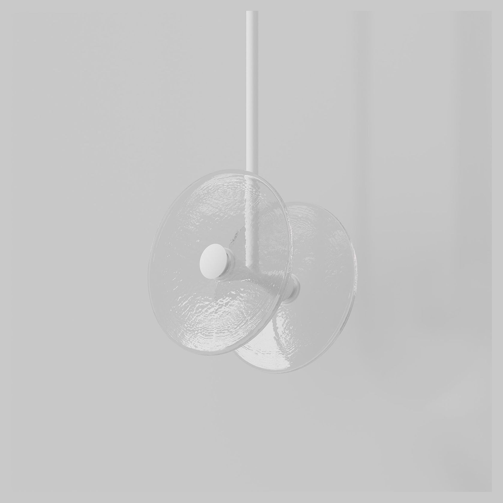 Coral Duo Rod Pendant - Clear gallery detail image