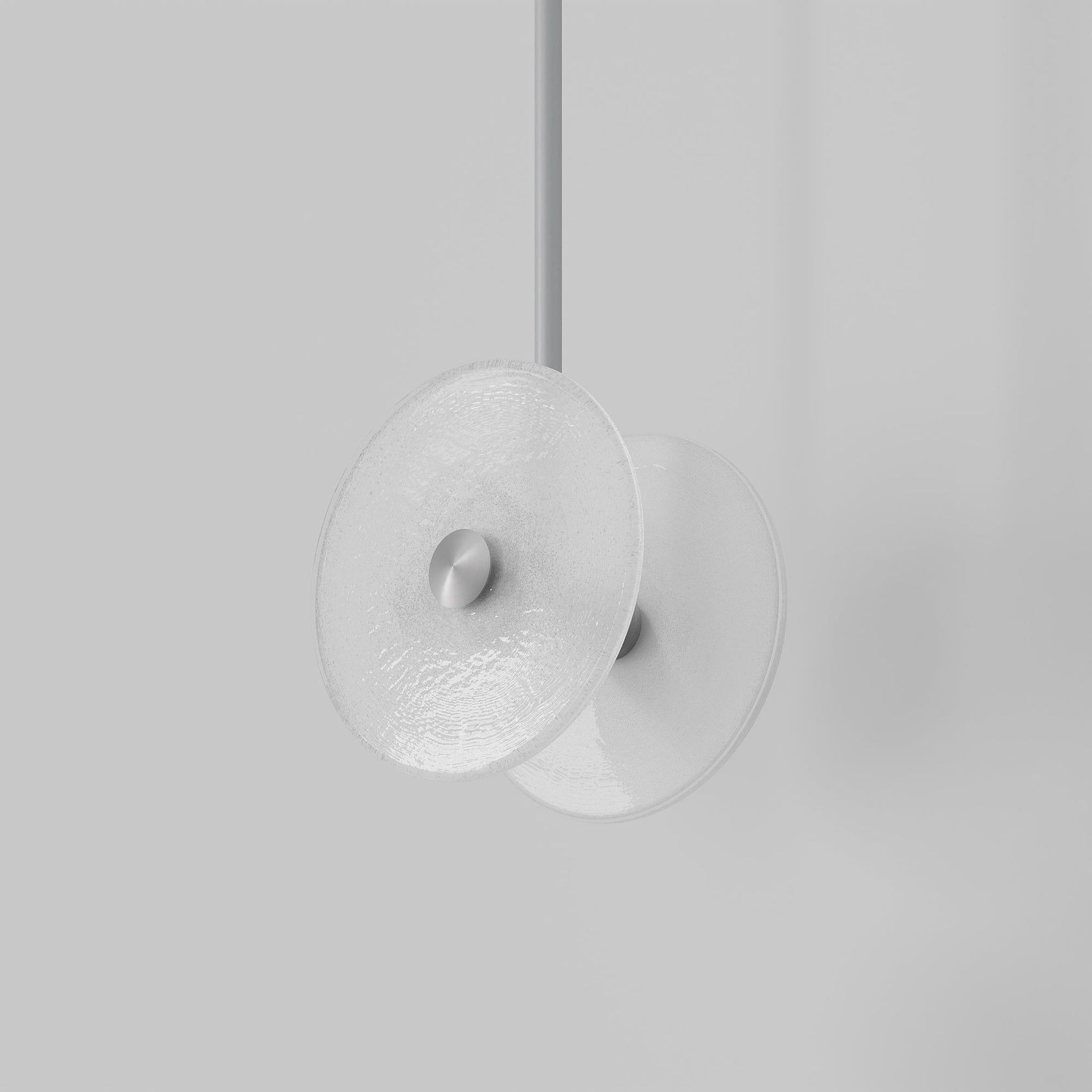 Coral Duo Rod Pendant - Frosted gallery detail image