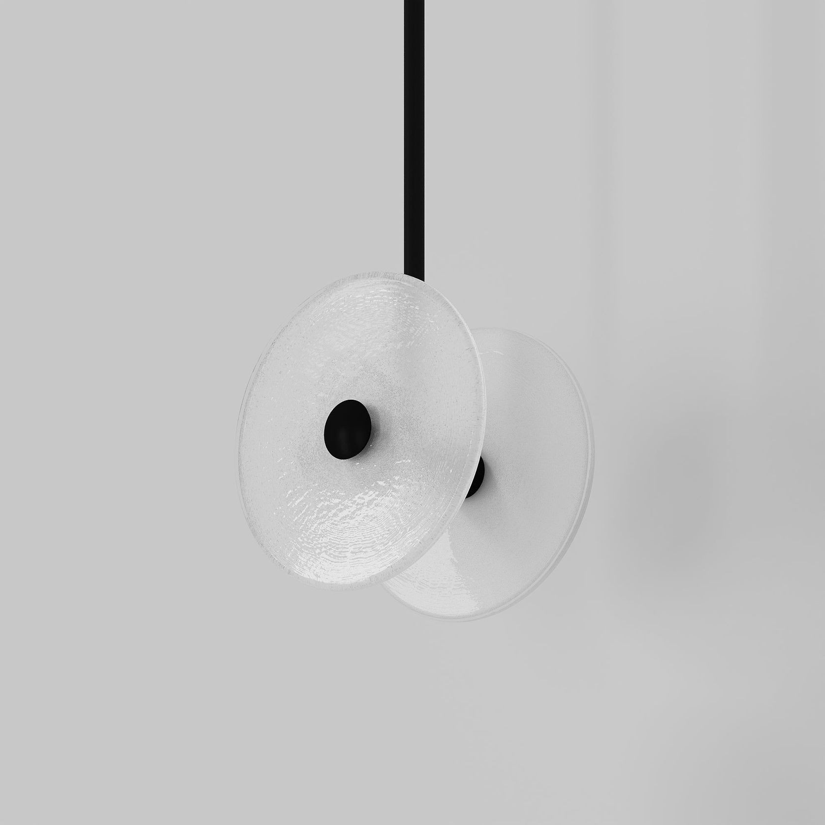 Coral Duo Rod Pendant - Frosted gallery detail image