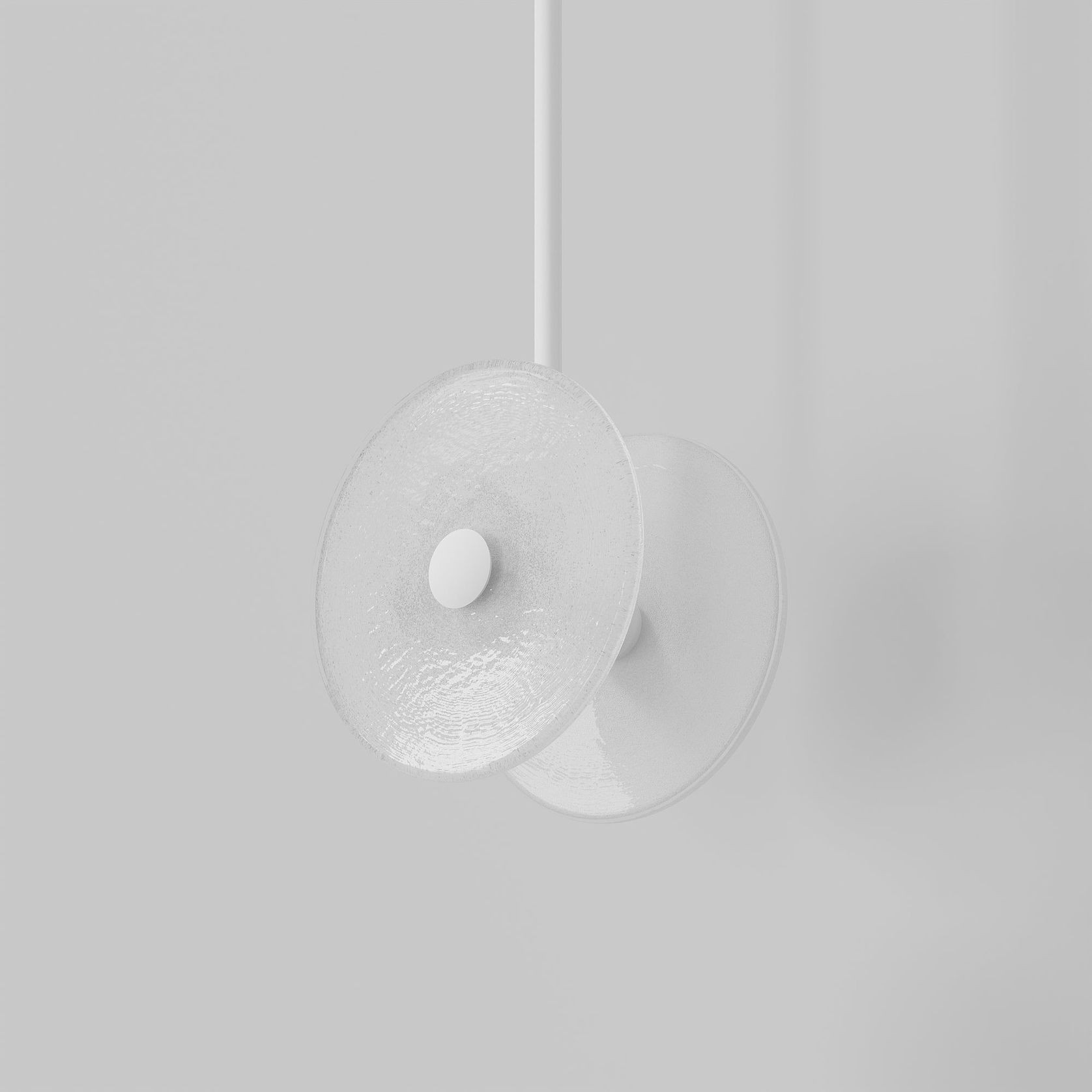 Coral Duo Rod Pendant - Frosted gallery detail image