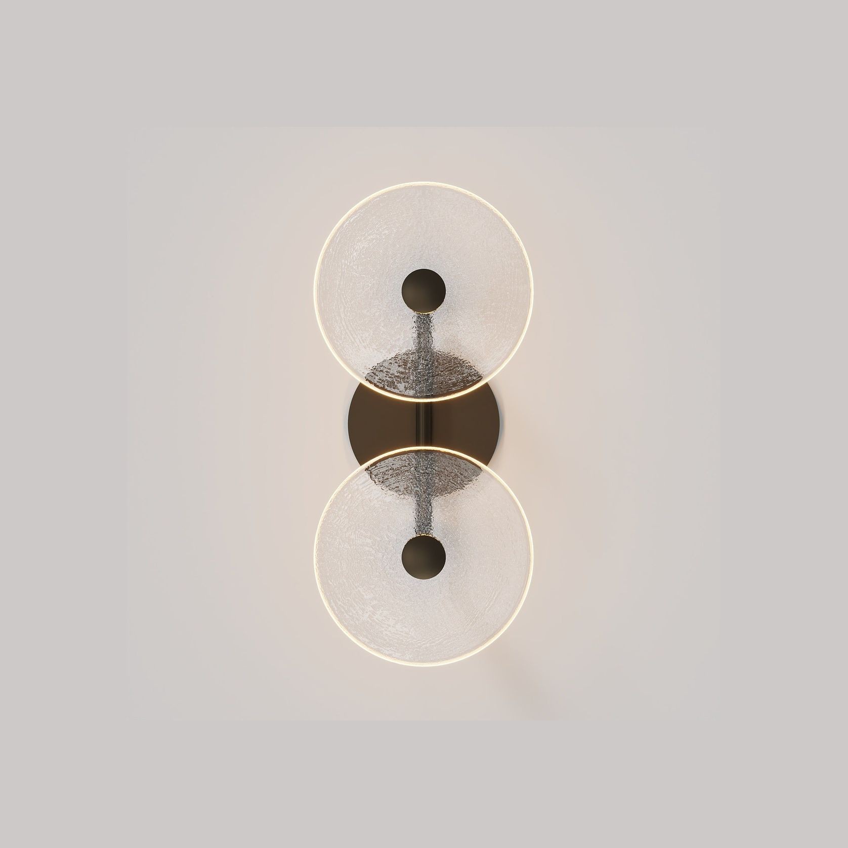 Coral Duo Rod Wall Light - (Centered) gallery detail image