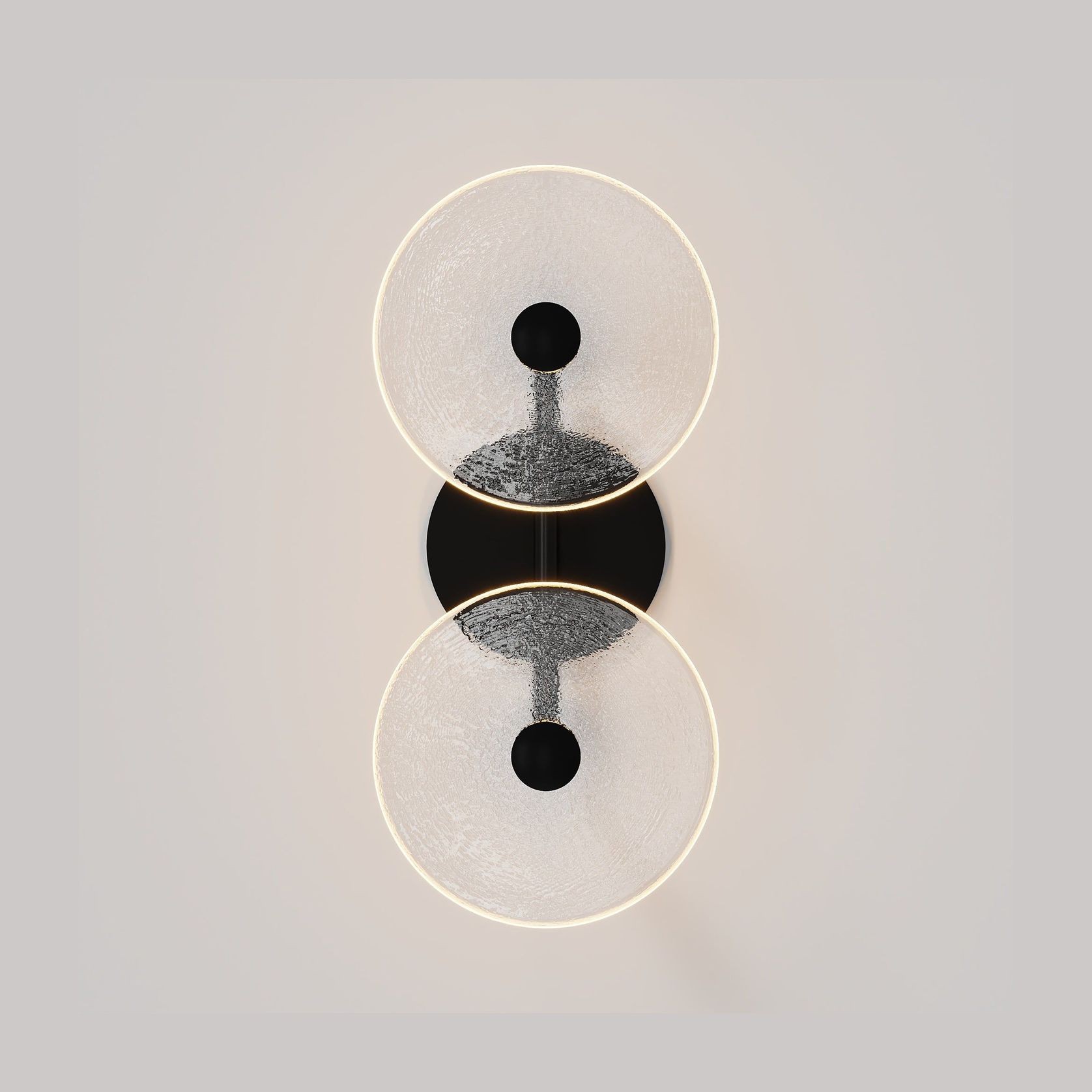 Coral Duo Rod Wall Light - (Centered) gallery detail image