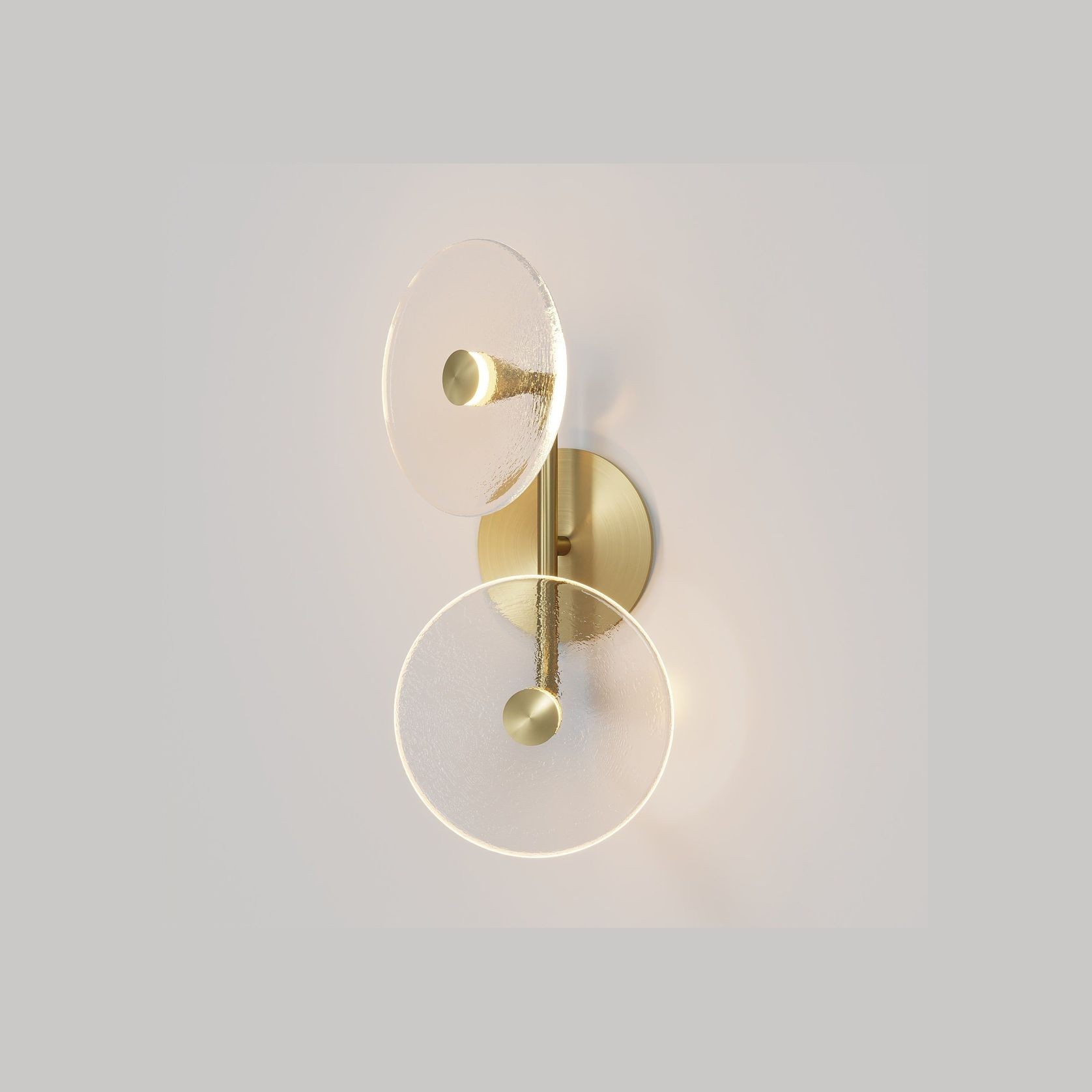 Coral Duo Rod Wall Light - (Off-Centered) gallery detail image