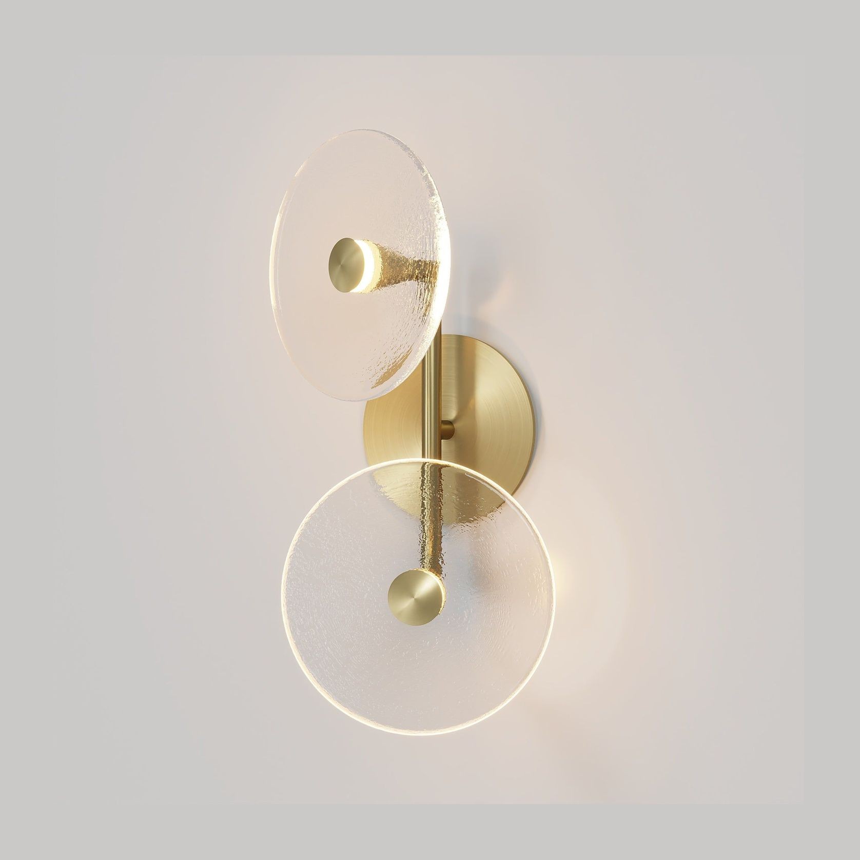 Coral Duo Rod Wall Light - (Off-Centered) gallery detail image