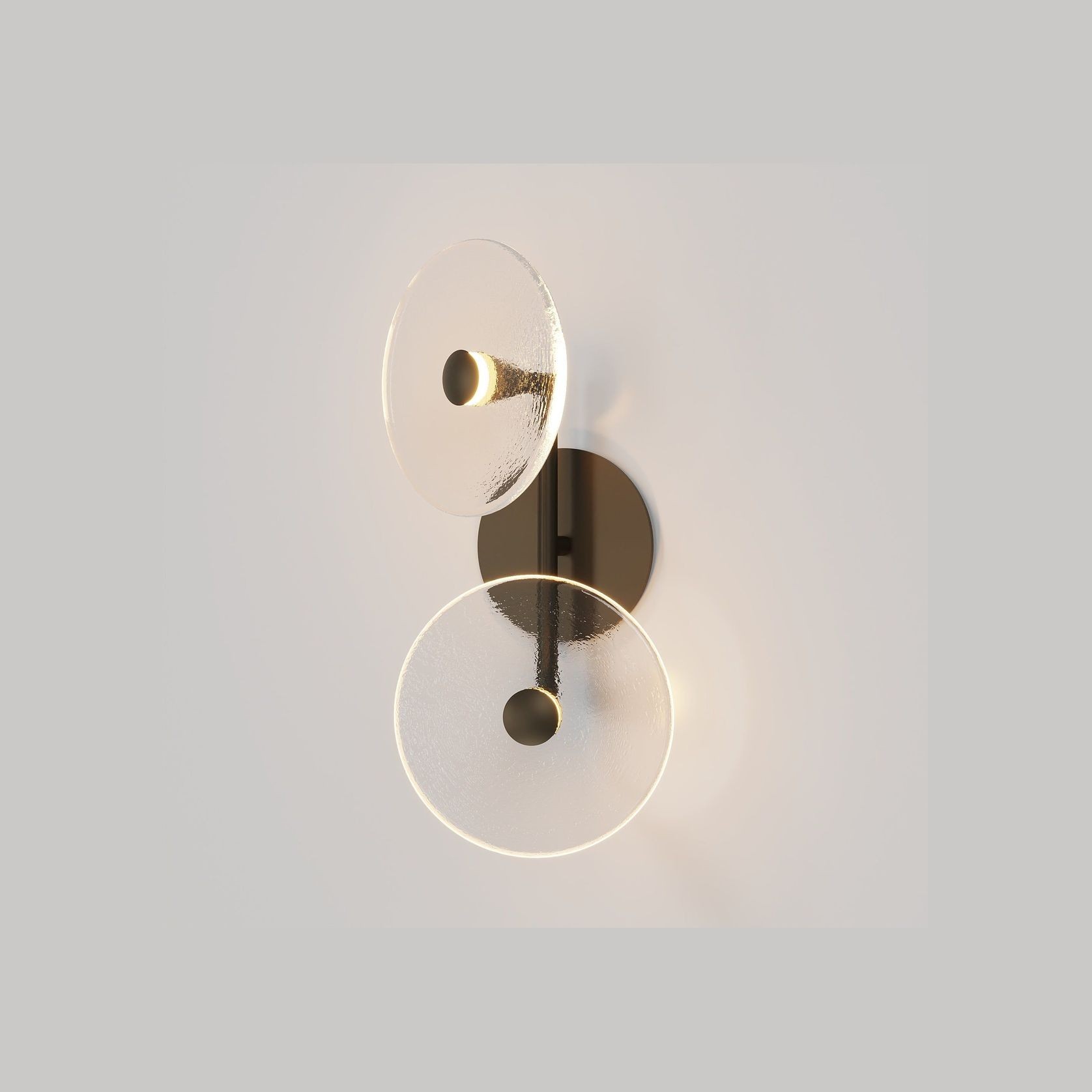 Coral Duo Rod Wall Light - (Off-Centered) gallery detail image