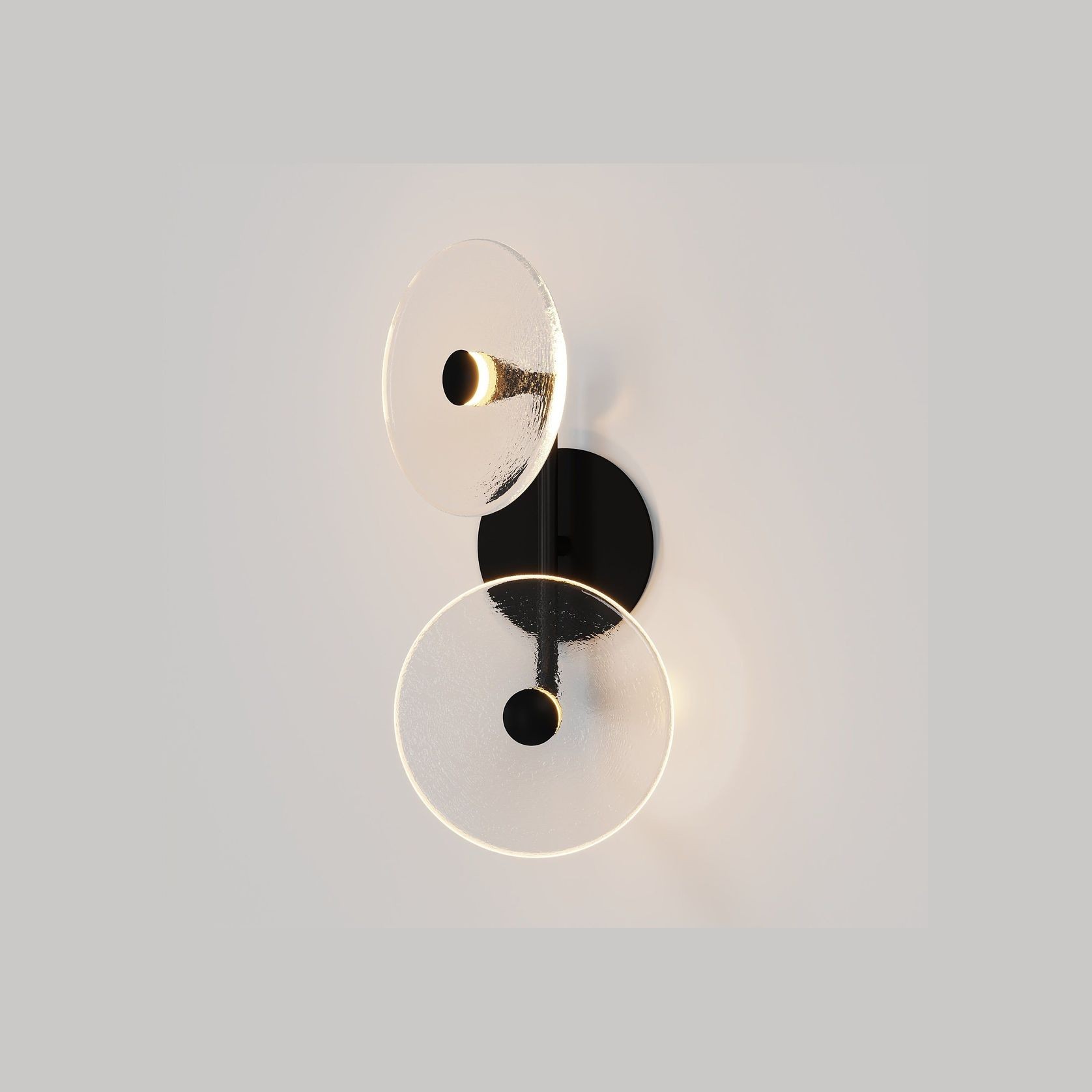 Coral Duo Rod Wall Light - (Off-Centered) gallery detail image