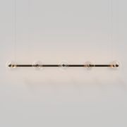 Coral Linear Bar Pendant - Clear Glass gallery detail image