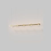 Coral Linear Bar Pendant - Clear Glass gallery detail image