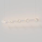 Coral Linear Bar Pendant - Clear Glass gallery detail image