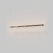Coral Linear Bar Pendant - Clear Glass gallery detail image
