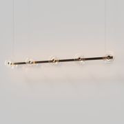Coral Linear Bar Pendant - Clear Glass gallery detail image