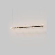 Coral Linear Bar Pendant - Clear Glass gallery detail image