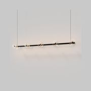Coral Linear Bar Pendant - Clear Glass gallery detail image